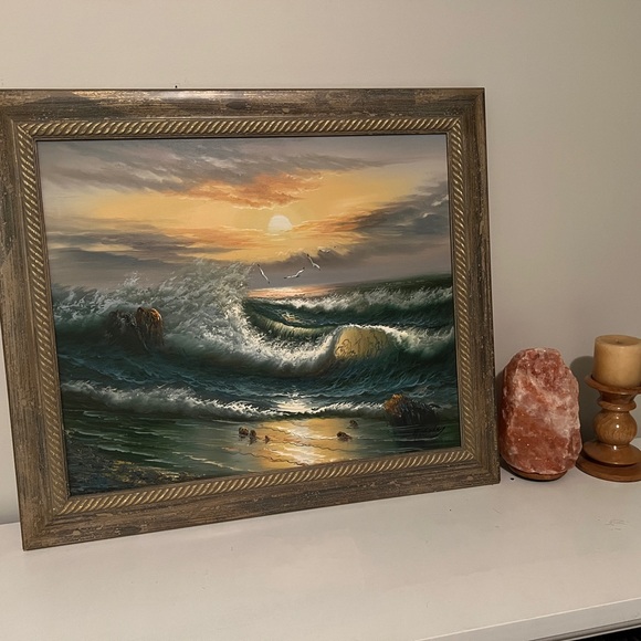 H Gailey Original Oil on Canvas Painting - Picture 1 of 5